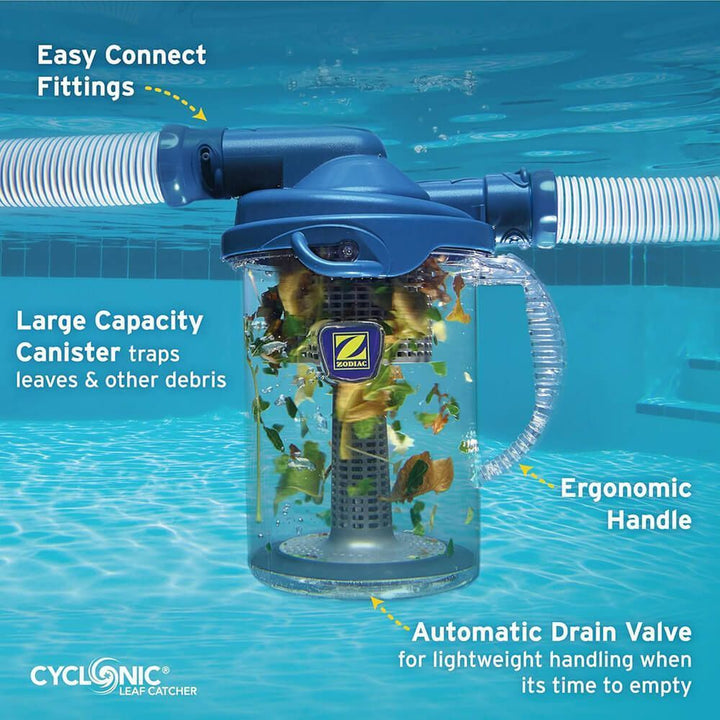 W80116 Zodiac Cyclonic Leaf Catcher / Leaf Canister for Suction Pool Cleaners