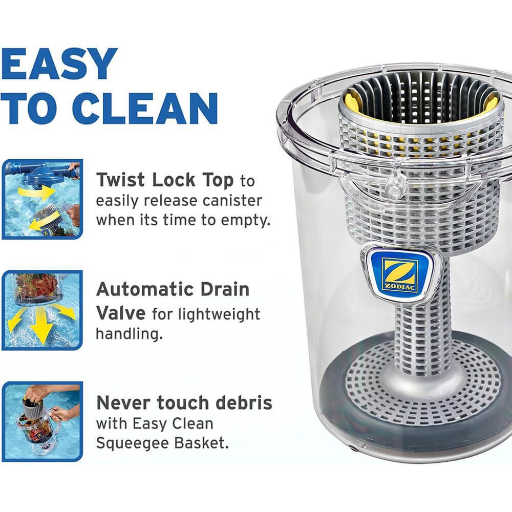 W80116 Zodiac Cyclonic Leaf Catcher / Leaf Canister for Suction Pool Cleaners