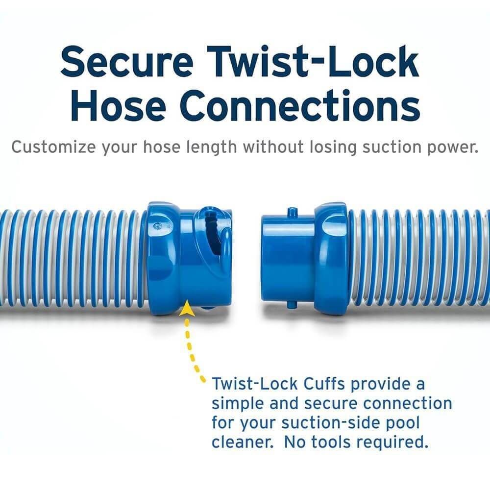 A0164500-PK10 AX10/AX20, MX6/MX8, G2/G3/G4, T3/T5 Duo/T5 Classic, Astral Pool S10/S20 Twist & Lock Hose (Pack of 10) - Genuine Hose Pack